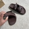 صندل هرمس 56478 مدل چسبی رنگ قهوه ای سایز 40