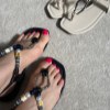 صندل تخت مدل کار شده سنگی رنگ مشکی سایز 38