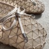 کالج عروسکی 40922 مدل توری جلو مربع رنگ کرم سایز 40