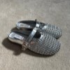 اسلیپر 42156 مدل رویه حصیری رنگ نقره ای سایز 38