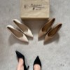 پاشنه 6 سانت وارداتی 1-6110مدل نوک تیز جلو استیل رنگ مشکی سایز39