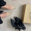 پاشنه شش سانت جلو پروانه ای نسکافه ای سایز 38