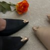 پاشنه شش سانت جلو پروانه ای نسکافه ای سایز 39
