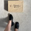 کالج لوفر وارداتی B701-7 پاشنه 4سانت مدل بغل یراق رنگ مشکی سایز 41