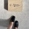 کالج لوفر وارداتی B701-7 پاشنه 4سانت مدل بغل یراق رنگ مشکی سایز 41