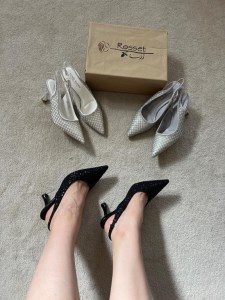 پاشنه 5 سانت وارداتی پشت باز کار شده