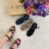 صندل پاشنه 5 سانت 10629 مدل پاشنه پهن دیزل رنگ قهوه ای سایز 38