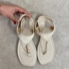 صندل تخت 48265 مدل ysl رنگ کرم سایز 37