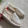 کالج جلو کنفی وارداتی M12875 مدل دانتل کار شده رنگ شیری سایز 40