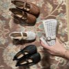 کالج وارداتی 2562-15 مدل طرح حصیری رنگ مشکی سایز 39